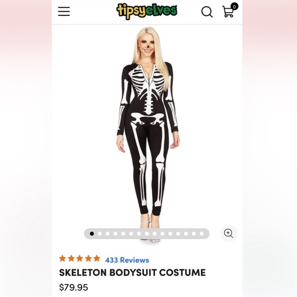 Tipsy Elves Skeleton Bodysuit - Picture 5 of 11